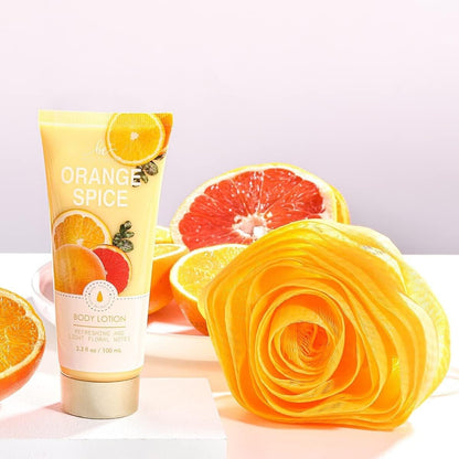 Geschenkset für Frauen Bade Wellness Set für Spa Entspannung mit Orangenduft