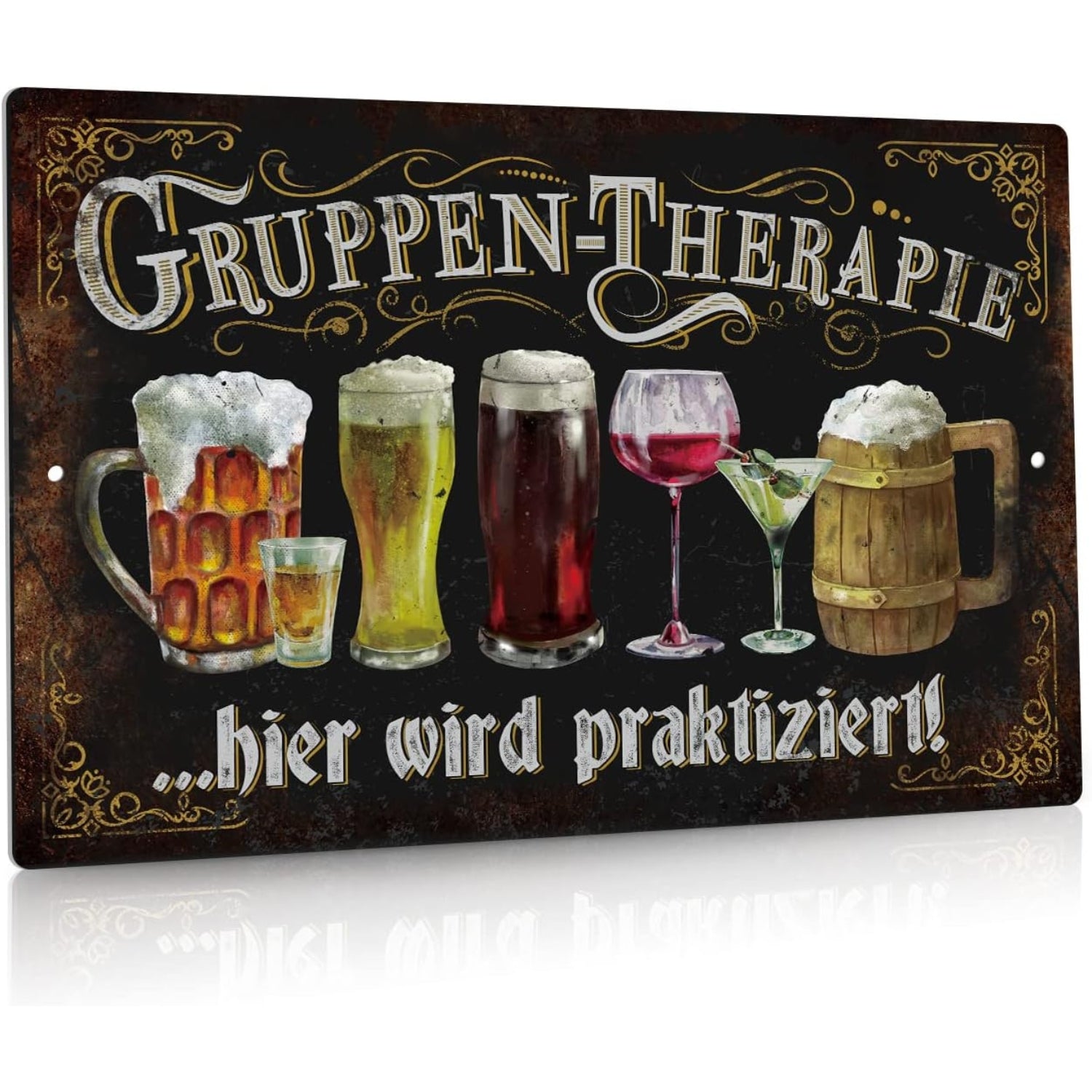 Retro Blechschilder Bardeko Lustiger Spruch Vintage 20x30cm