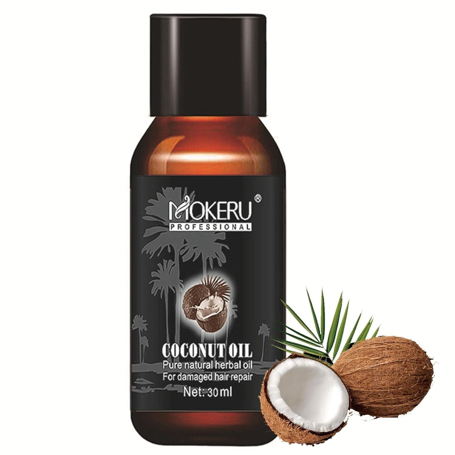 100% Naturreines Kokos Haaröl 30ml Glanz Feuchtigkeit Anti-Haarausfall