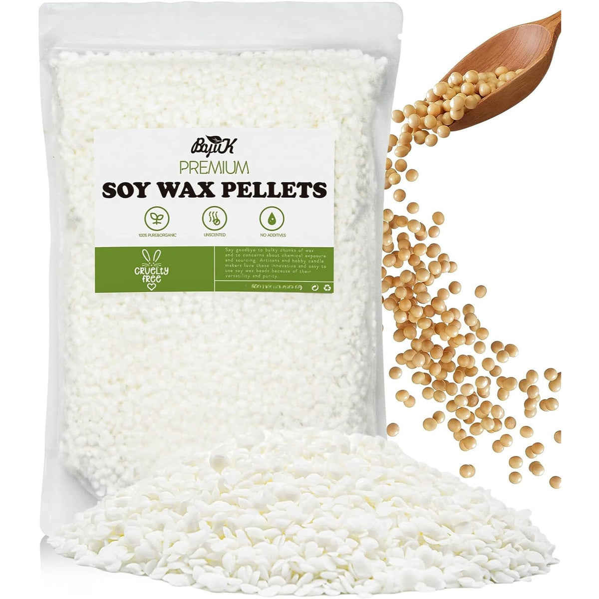 Sojawachs für Kerzen 1,8kg Premium kerzenwachs zum gießen