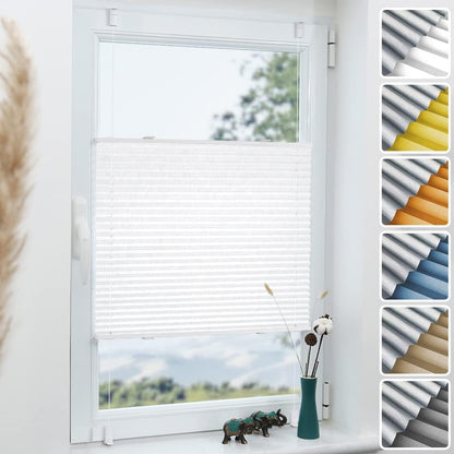Plissee ohne Bohren Verdunkelung für Fenster Thermo 80x230cm
