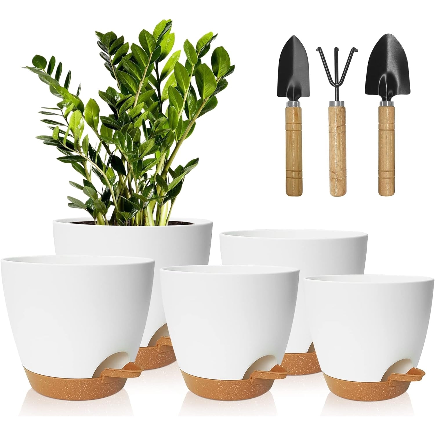 Blumentopf mit Bewässerungssystem 5x Selbstbewässerung