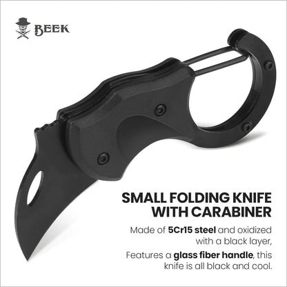 Schlüsselanhänger Messer Schwarz Klappmesser Faltbar Outdoor
