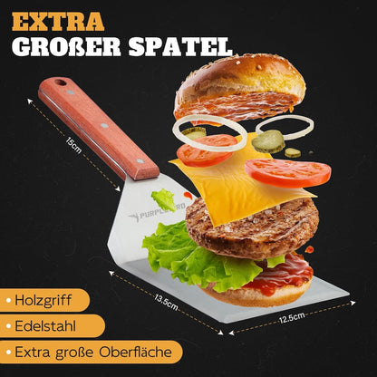 Plancha Set Grillspachtel Grillwender Geschenke für Männer