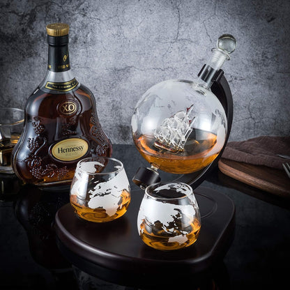 Geschenke für Männer Whisky Geschenkset Karaffe mit Gläser