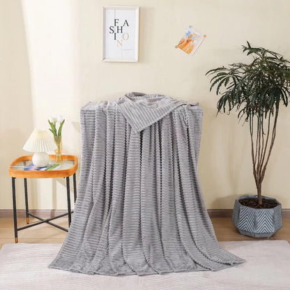 Kuscheldecke 100 x 150 cm Graue Decke Sofadecke