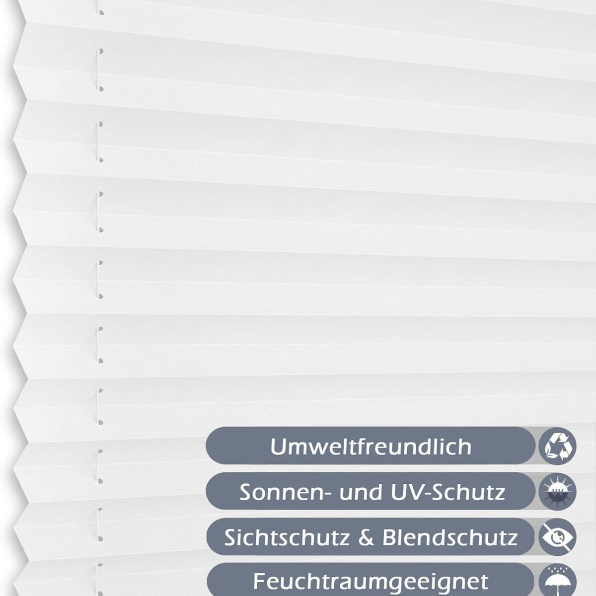 Plissee Klemmfix Jalousie ohne Bohren Rollos 80x120cm