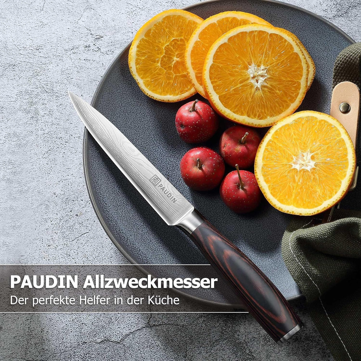 Kochmesser Allzweckmesser 13 cm Profi Küchenmesser Edelstahl