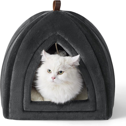 Katzenhöhle große Katzen Katzenbett mit waschbarem Kissen