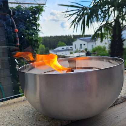 Schwabenfire Outdoorkerze mit Dauerdocht in Metallschale geschenke für Frauen