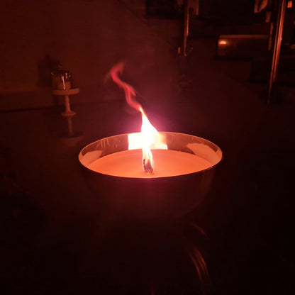 Schwabenfire Outdoorkerze mit Dauerdocht in Metallschale geschenke für Frauen