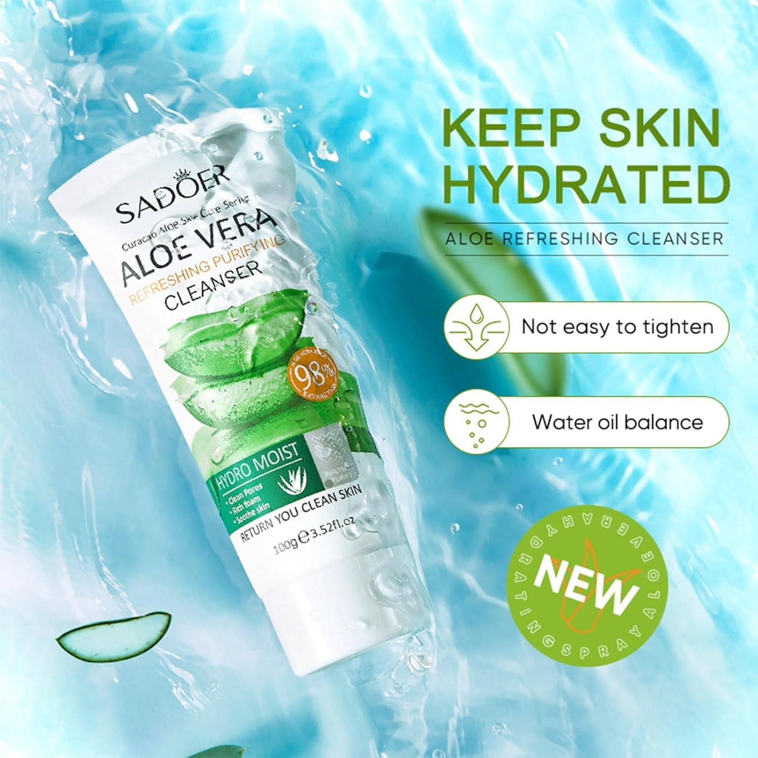 Gesichtspflege Set Aloe Vera 8tlg Geschenkset Frauen Feuchtigkeitspflege