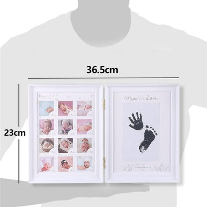 Hand Fuß Abdruck Baby Fotoalbum Weiß