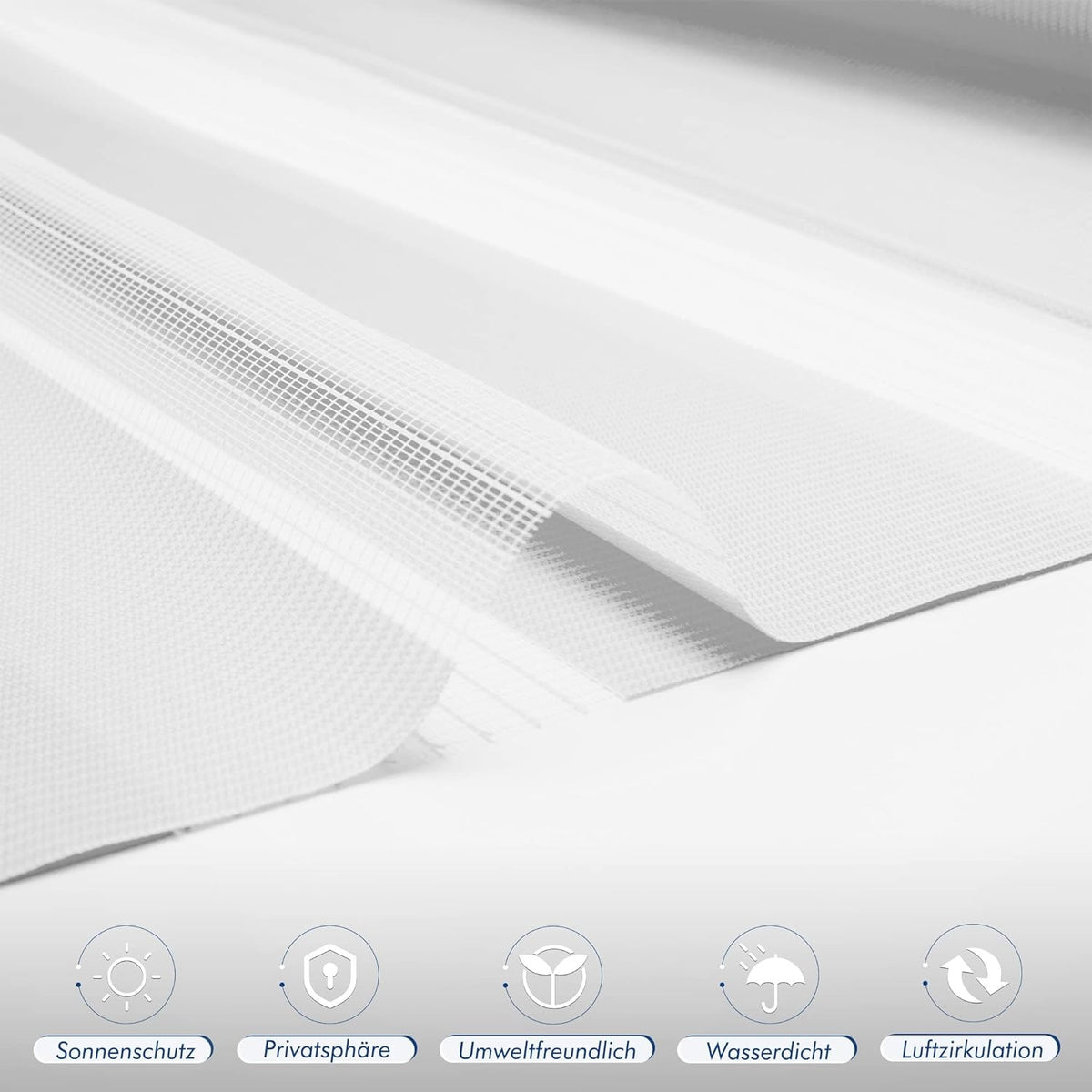 Doppelrollo Klemmfix Rollos für Fenster ohne Bohren 80x130cm