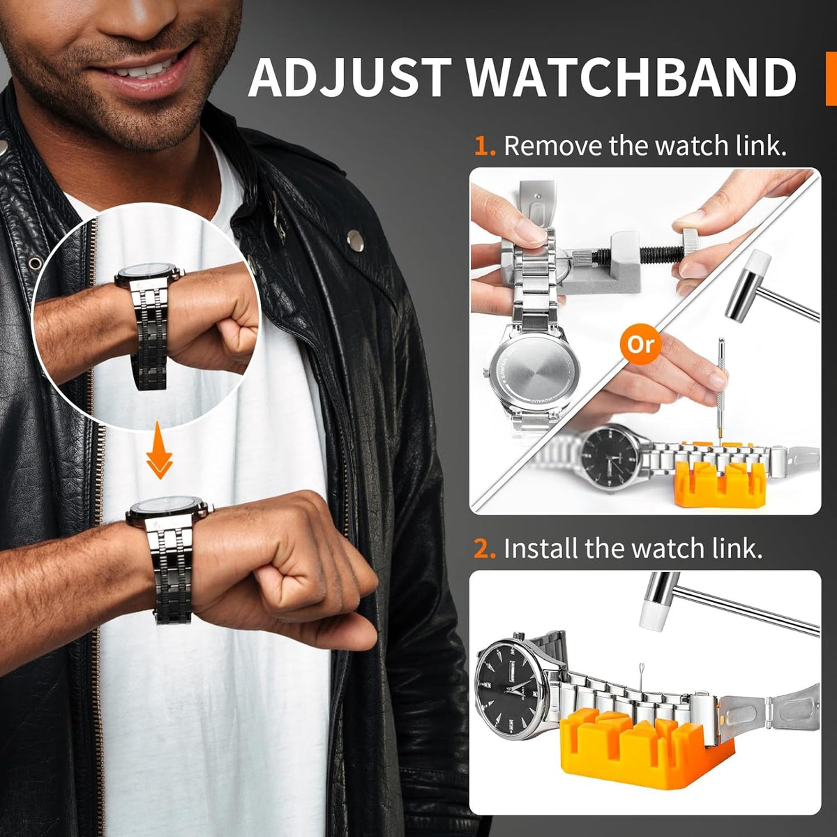 Uhrenarmband Werkzeug Reparatur Set Uhrenwerkzeuge Uhr Batteriewechsel Uhrenarmband Kürzen Werkzeug Uhrmacherwerkzeug Stiftausdruck Schraubendreh