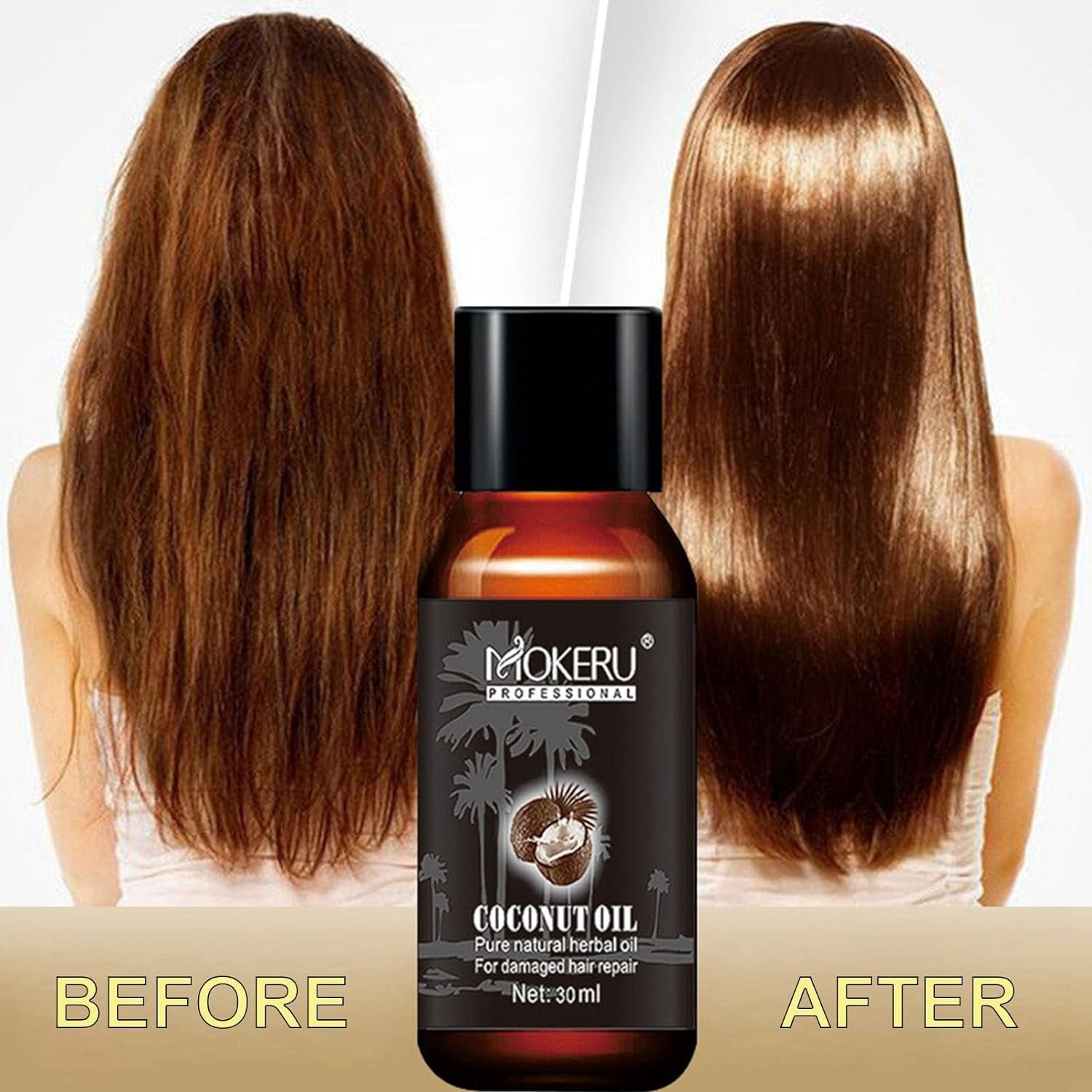 Kokosöl Haarserum 30ml Anti-Haarausfall Feuchtigkeit Glanz für alle Haartypen