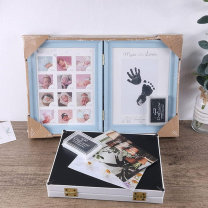 Baby Hand Fuß Abdruck Fotoalbum Jubiläum Fotorahmen Auffüllbar Stempelkissen