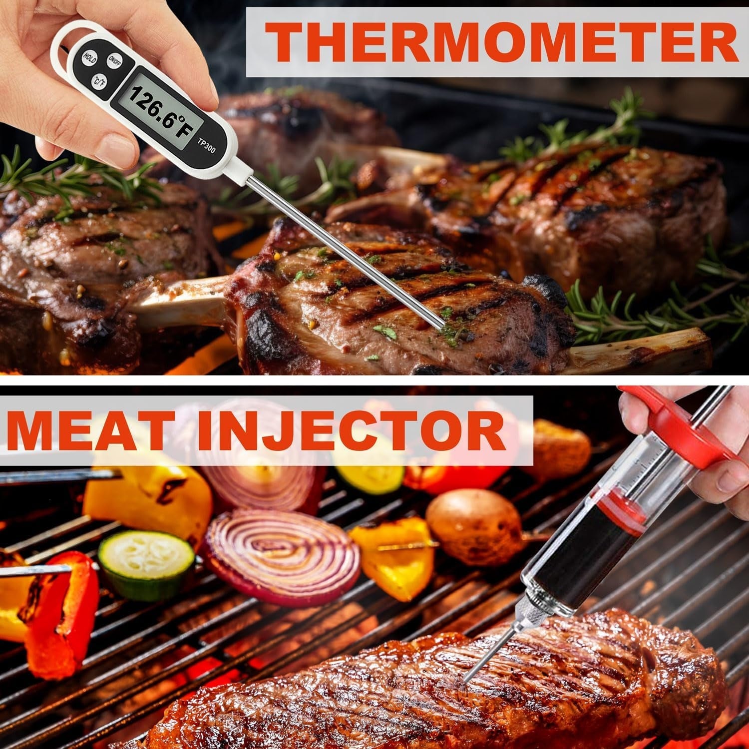 Geschenke für Männer Grillbesteck Set 30x Edelstahl mit Koffer