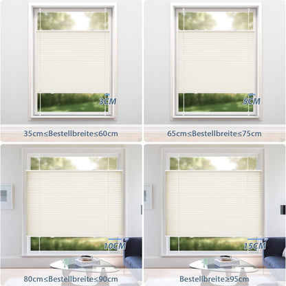 Plissee ohne Bohren 120x120cm Klemmfix Rollos ohne Bohren Verdunkelung