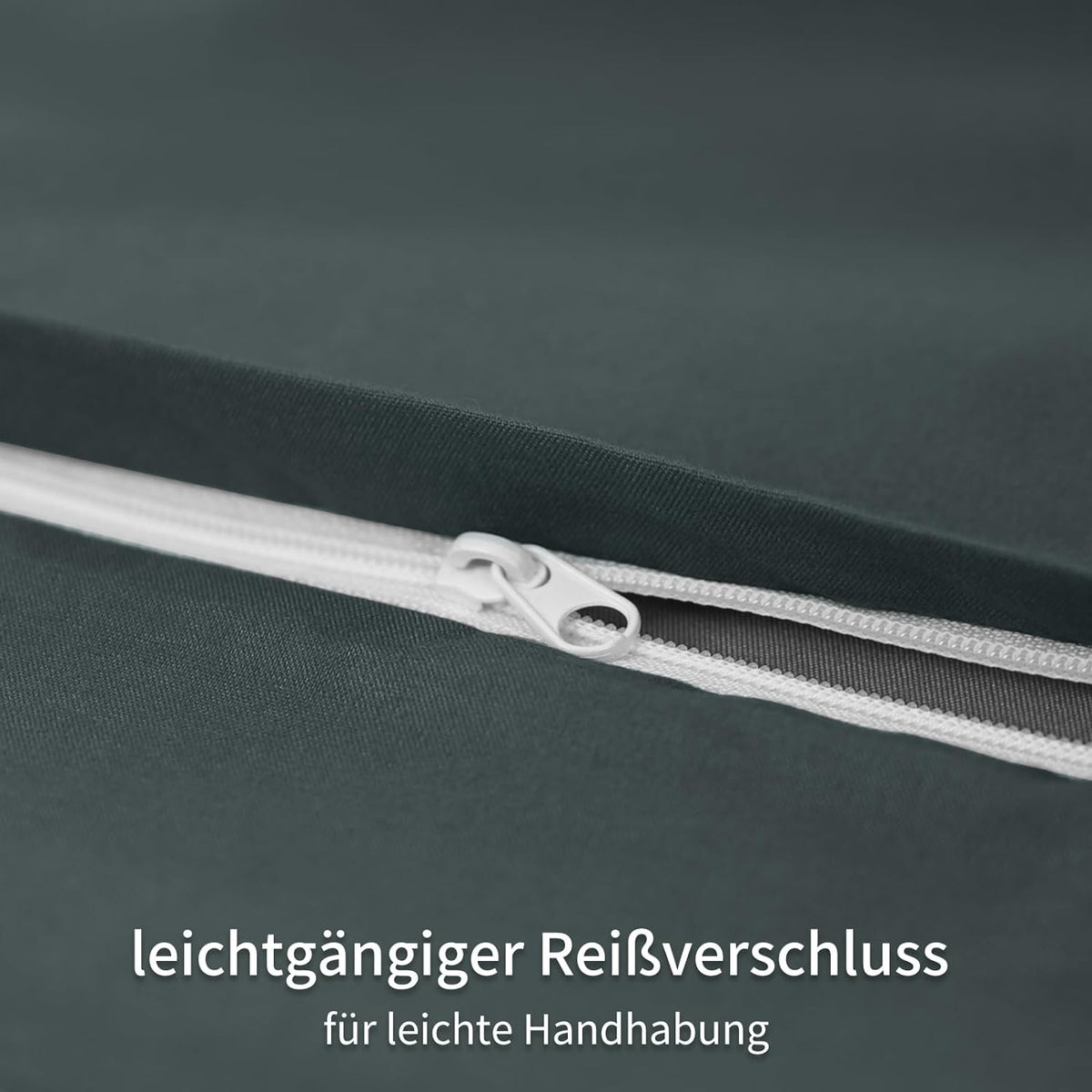 Kissenbezug 40x80 Grau Doppelpack Kopfkissenbezug Mikrofaser