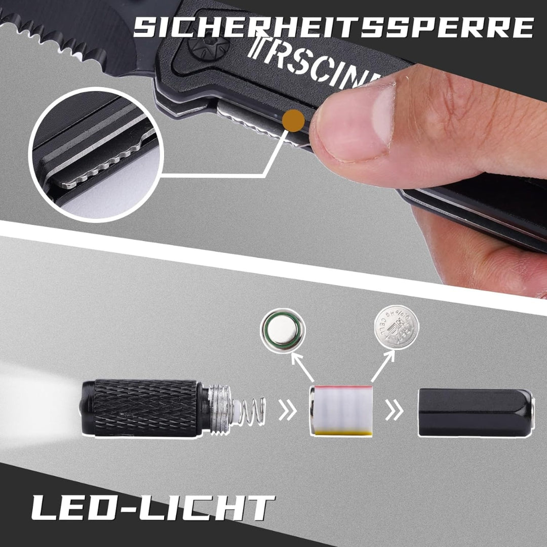 Outdoor Messer Klappmesser Valentinstag Geschenk für Ihn Männer Survival Tool