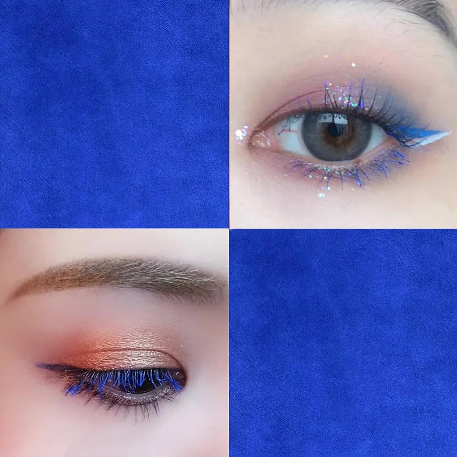 Bunte Wimperntusche Wasserfest Mascara für Wimpern Färben Blau Volumen und Langlebigkeit Wischfest mit sanfter Formel für alle Hauttypen