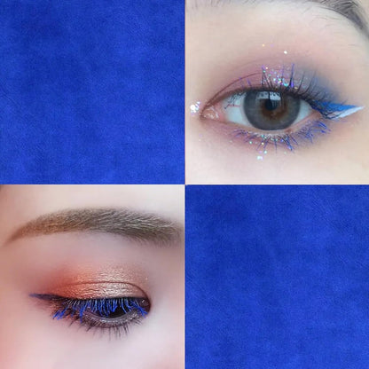 Bunte Wimperntusche Wasserfest Mascara für Wimpern Färben Blau Volumen und Langlebigkeit Wischfest mit sanfter Formel für alle Hauttypen
