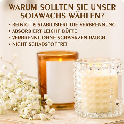 100% Natürlich Sojawachs für Kerzen kerzenwachs zum gießen 1,8kg Bio Qualität