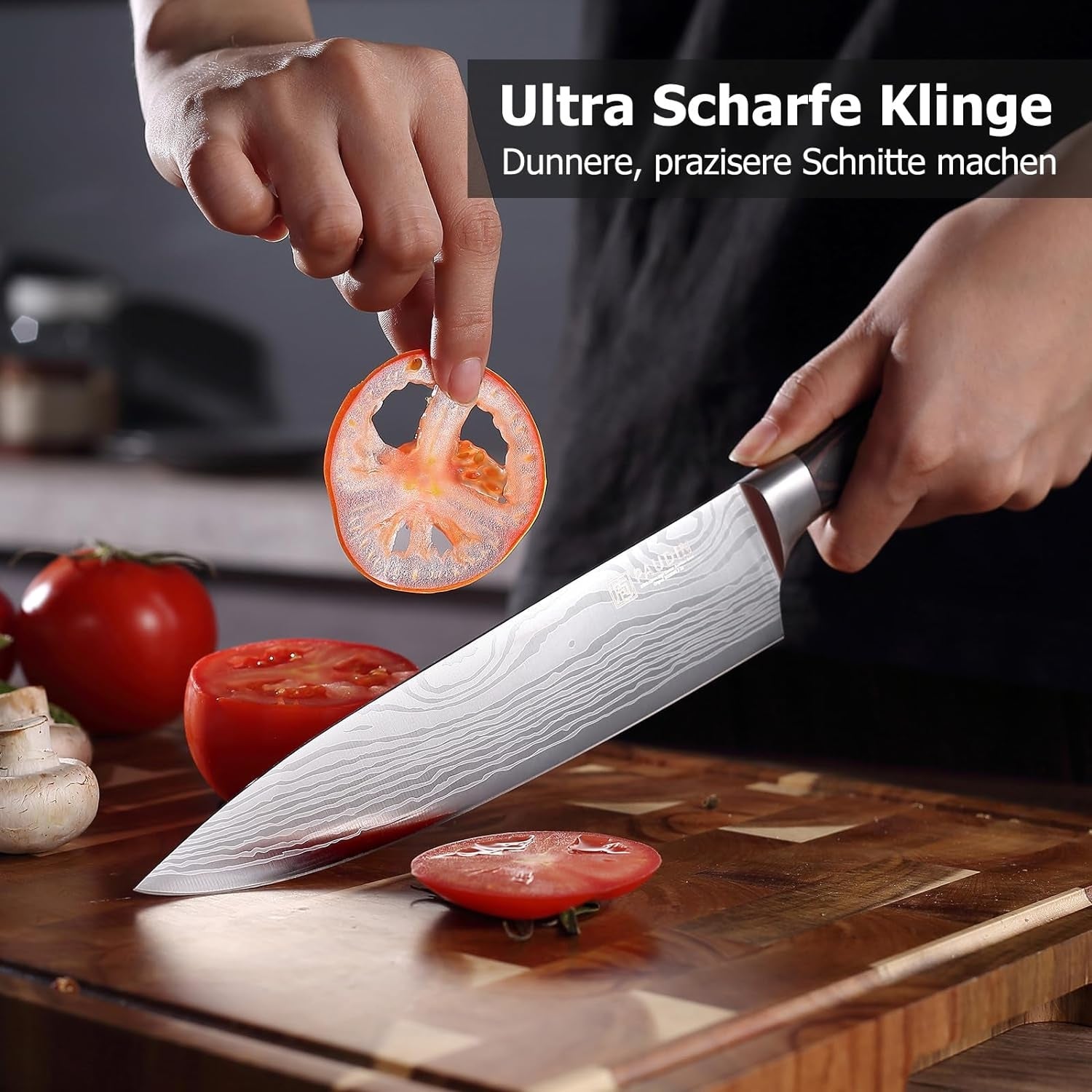 Profi Messerset XL Premium 7-teilig Küchenmesser Edelstahl Scharfe Klinge