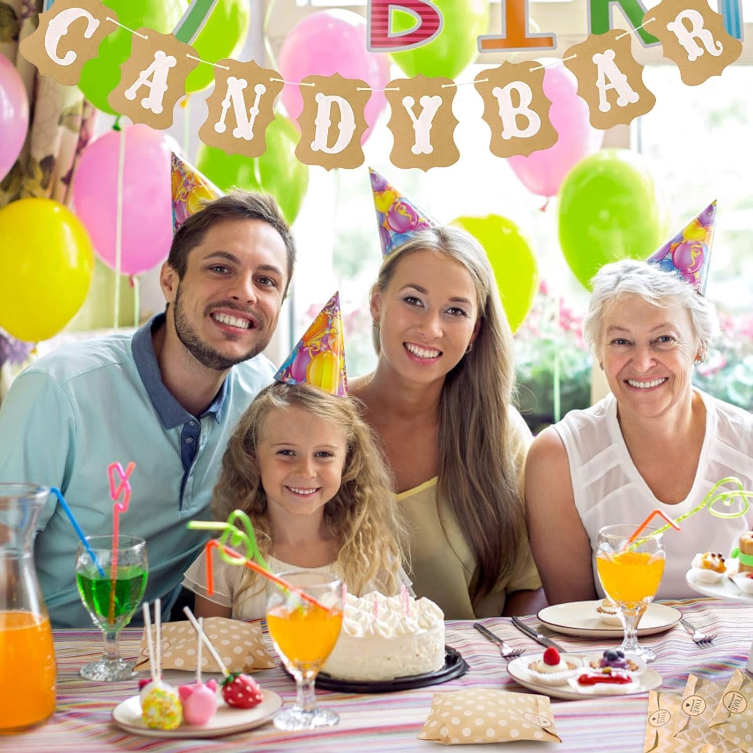 Candy Bar Zubehör 67 Stück mit Edelstahl Zuckerzange Schaufeln Tüten Aufkleber
