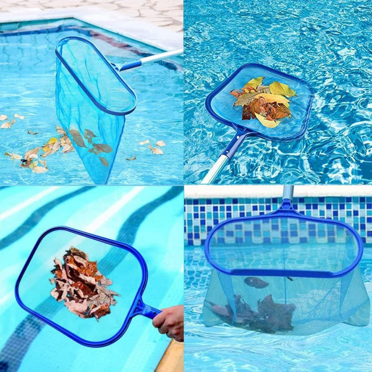 Pool Zubehör Pool Kescher Laubkescher Teich Kescher Teleskopische Pole