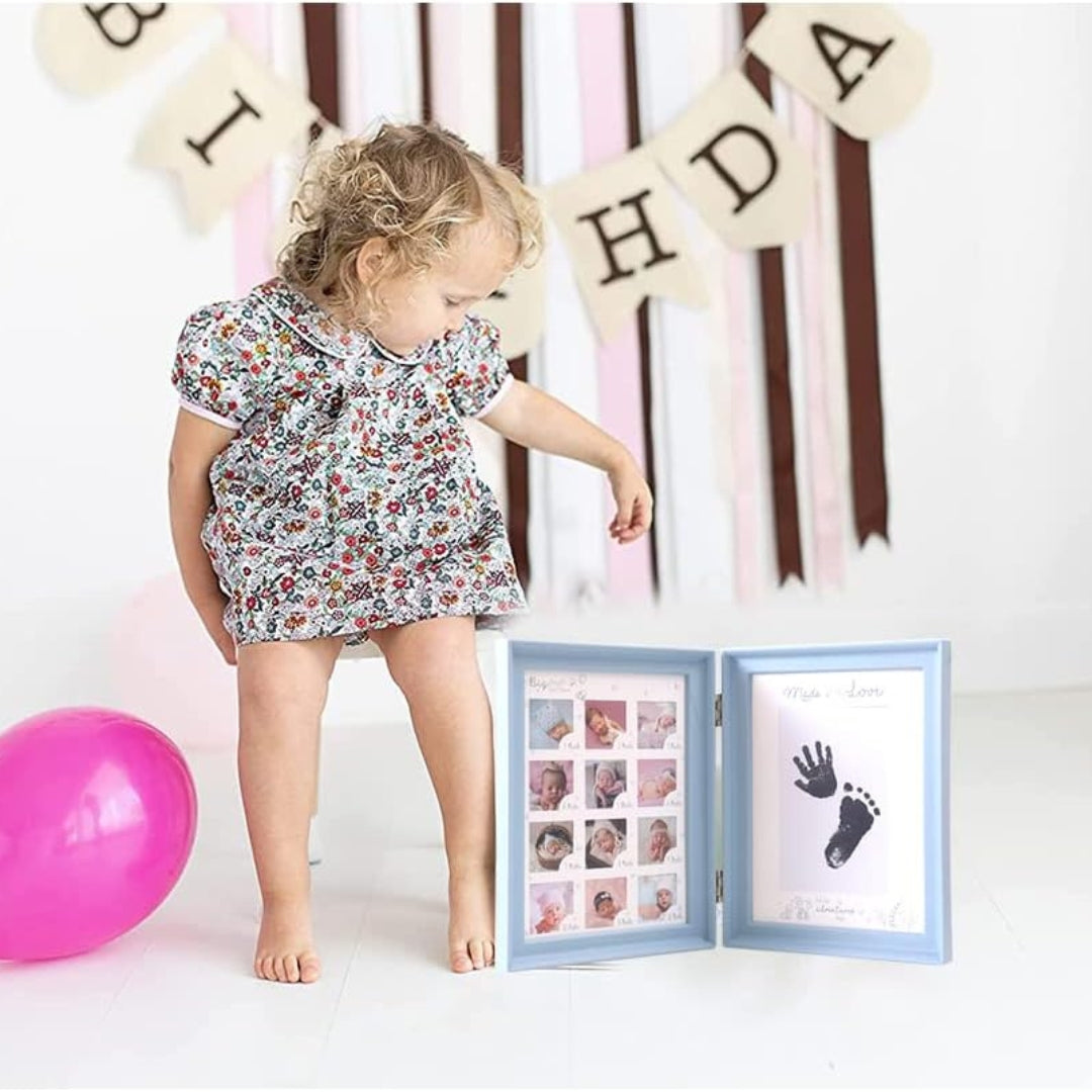 Baby Hand Fuß Abdruck Fotoalbum Jubiläum Fotorahmen Auffüllbar Stempelkissen