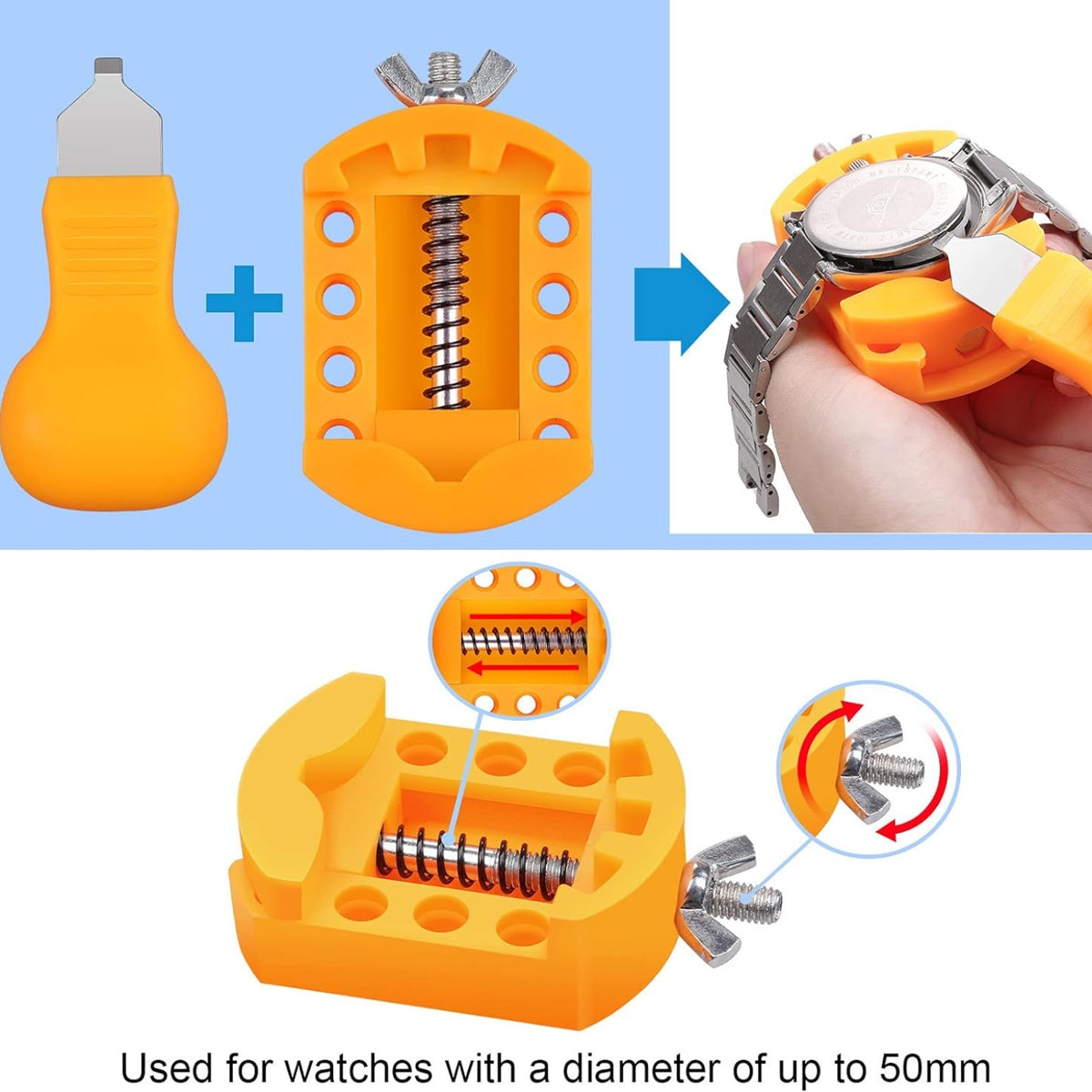 Uhr Batteriewechsel Werkzeug Uhrenwerkzeug Gehäuseöffner Uhrmacher Reparatur Schraubendreher Set Uhrenöffner Gehäusebodenöffner Uhrenarmband