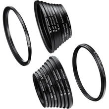 18-teiliges Kamera-Filteradapter Set Step-Up & Step-Down