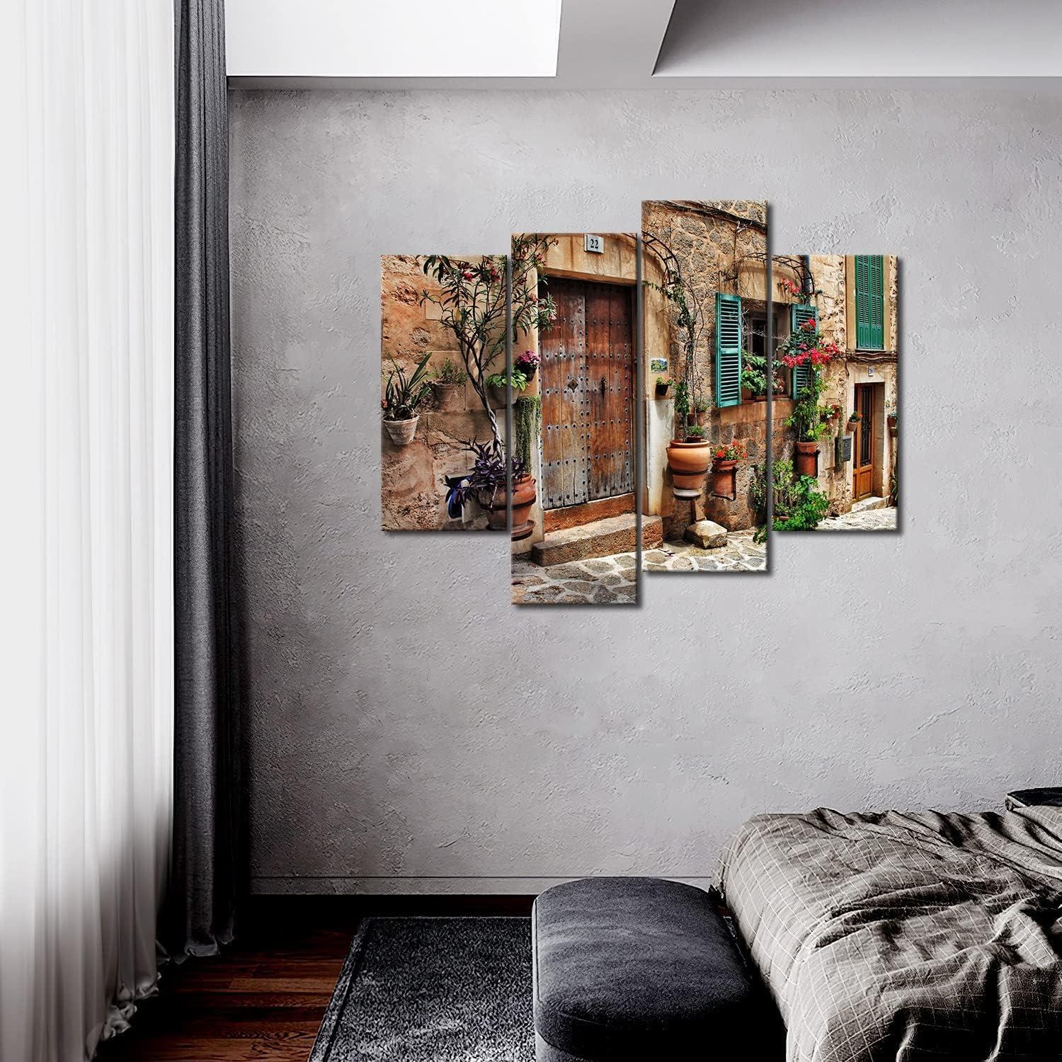 Toskanische italienische rustikale Wandkunst Leinwandbilder
