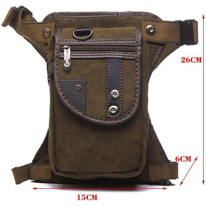 Motorrad Beintasche Canvas Reitertasche Hüfttasche Outdoor