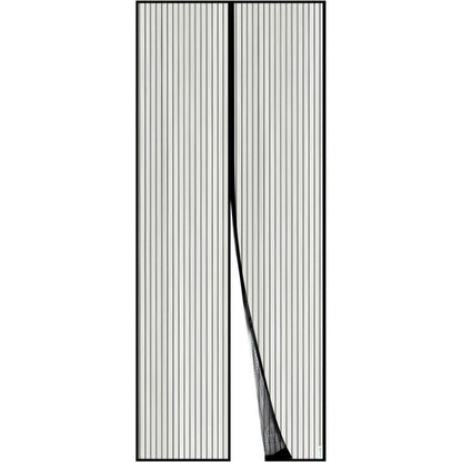 Fliegengitter Tür Magnet Insektenschutz 90x210cm Schwarz