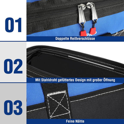 WORKPRO Elektriker Werkzeugtasche 600D Wasserdicht 40CM