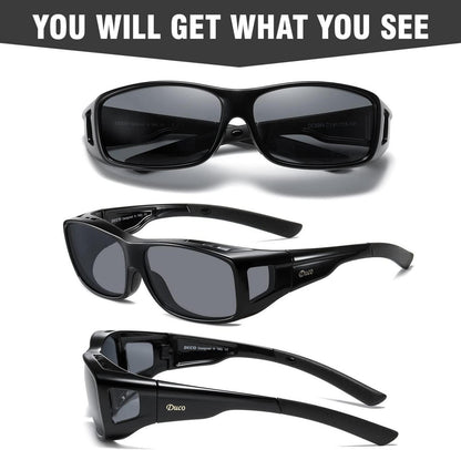 Polarisierte Überbrille mit UV400 Schutz für Brillenträger