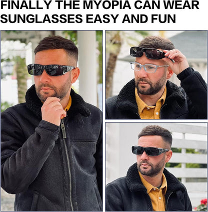 Polarisierte Überbrille für Brillenträger, Unisex, Polbrille 8953 L