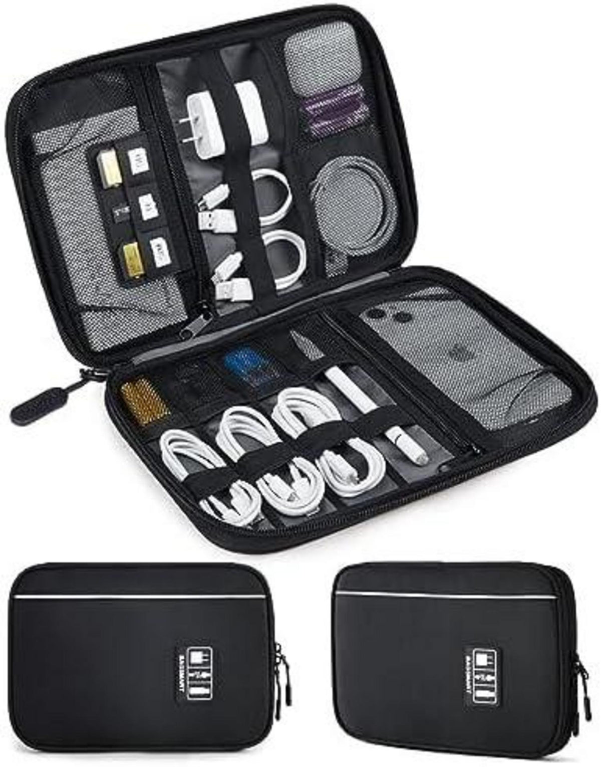 Elektronische Tasche für Reise mit Kabel- und Zubehöraufbewahrung