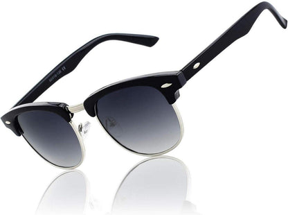 CGID Retro Vintage Sonnenbrille Halbrahmen Polarisiert UV400 Schutz