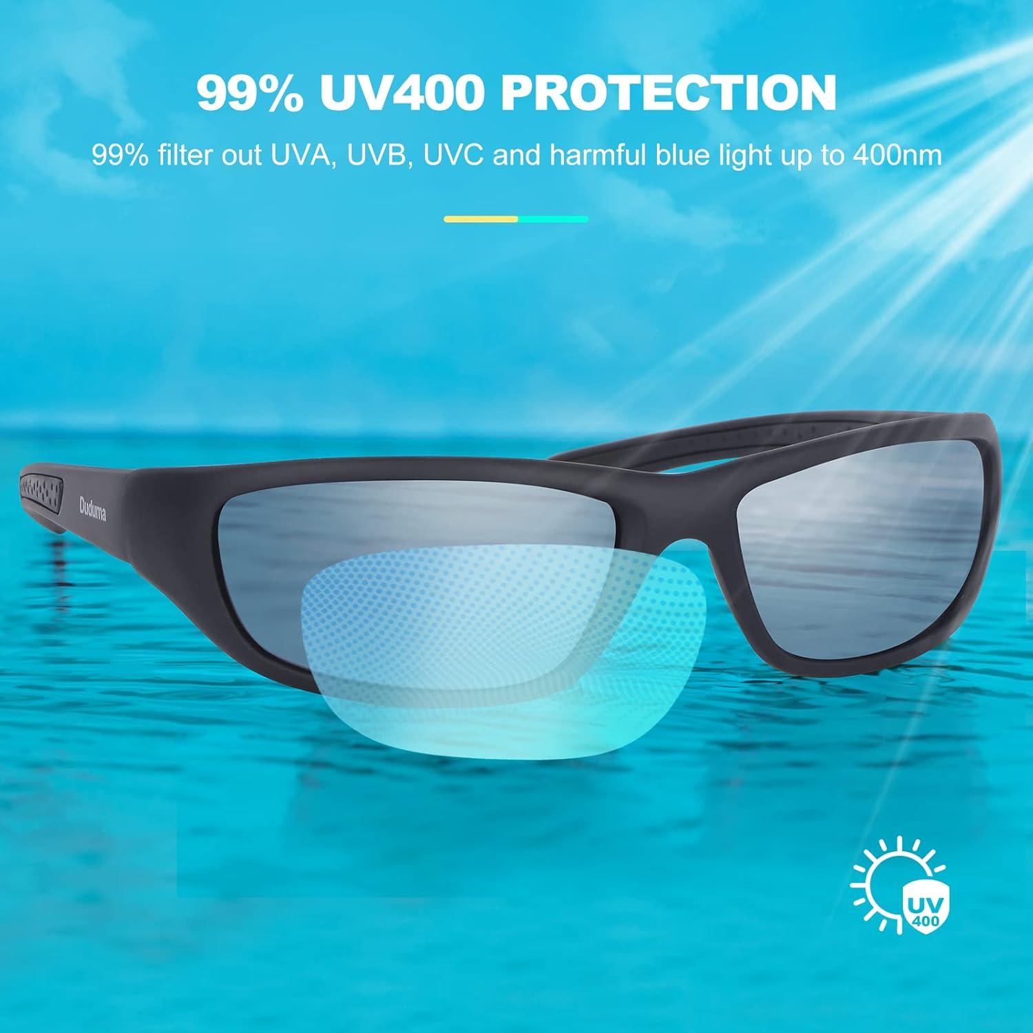Sport Sonnenbrille Herren Polarisiert UV400 Schutz Flexibler