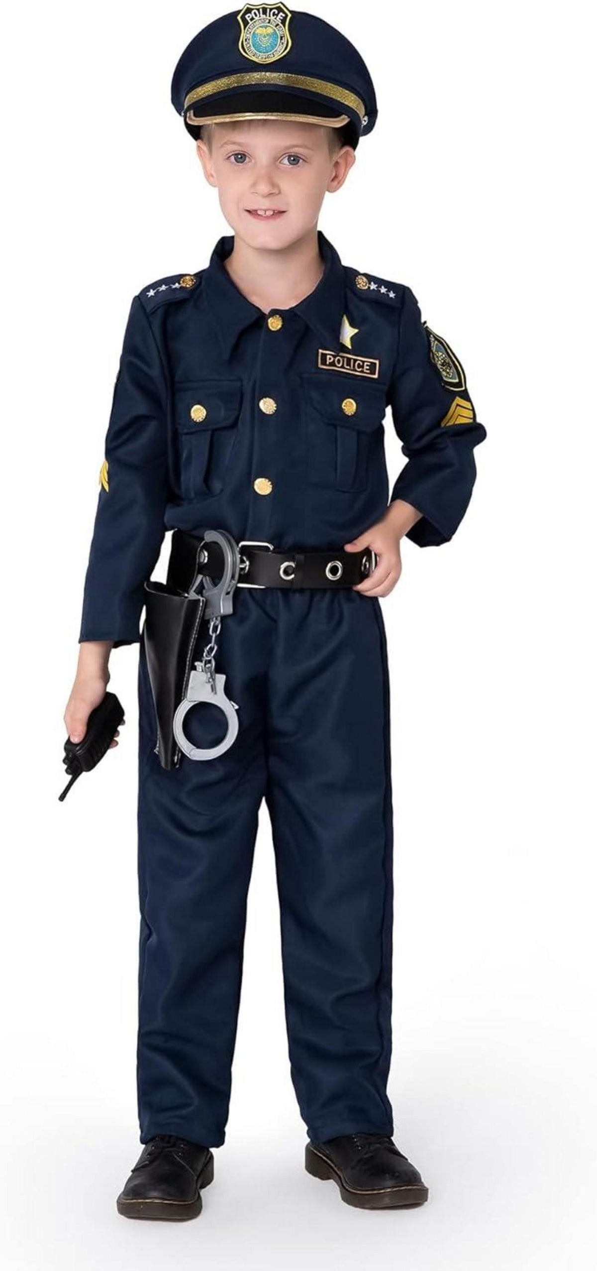 Polizistenkostüm Rollenspielset Kinder Halloween Cosplay
