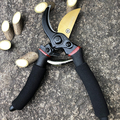 Gonicc Gartenschere Titan beschichtet Premium Baumschere