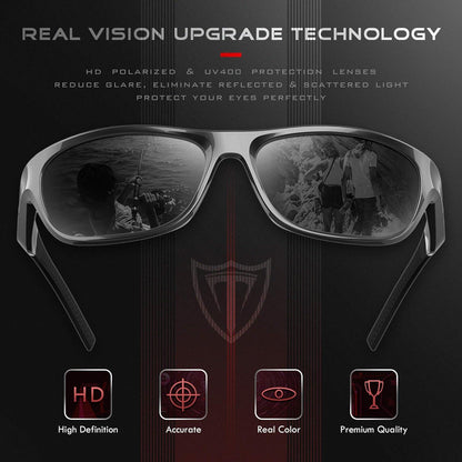 Polarisierte Golf Sonnenbrille für Herren mit 5 Gläsern