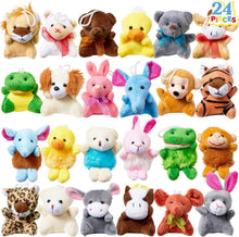 24er Set Mini Plüschtiere Kinderparty