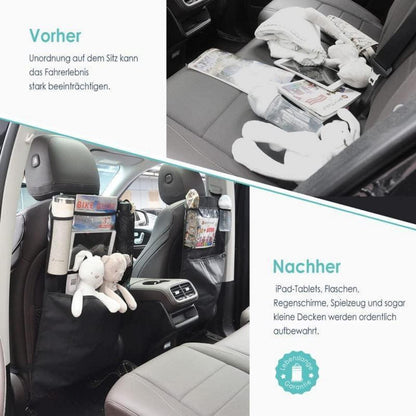 Rückenlehnenschutz Auto Kinder Organizer Wasserdicht Schwarz