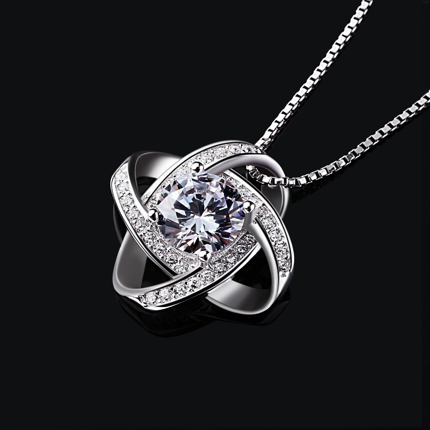 B.Catcher Twist-Würfel Anhänger Schmuck 925 Silber 45cm