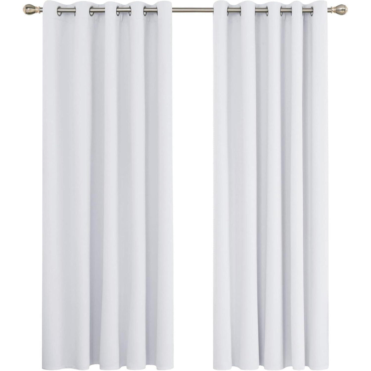 Blickdichte Verdunkelungsvorhänge Grau 2er Set 229x168 cm